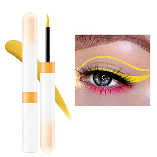 Npkgvia Eyebrows Pencil Party Art Eyebrow Pencil Brown Eyebrow Pencil Waterproof Dark Brown Styles Liquid Eyeliner Waterproof Colorful Eyeliner Long Lasting 3.5Ml Balmy Days (White, One Size) #TOP1