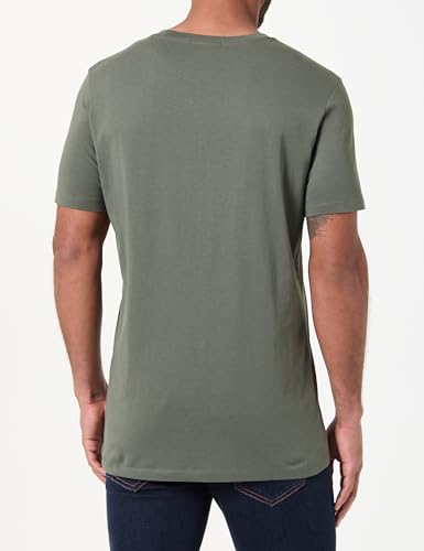 Replay Herren T-Shirt Kurzarm mit Branding, Military 238 (Grün), S – Ansicht 3