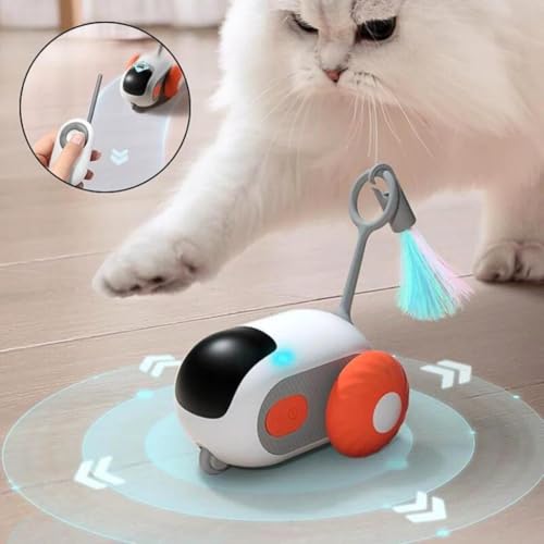 Brinquedo Carrinho Rato Controle Remoto Interativo Para Gatos Pet
