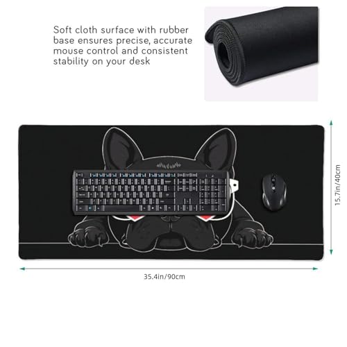 Tapis de souris pour ordinateur portable et grand clavier de bureau
