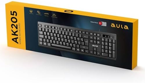 Aula AK205 105 Tuşlu Kablolu Türkçe Q Klavye - Görsel 5
