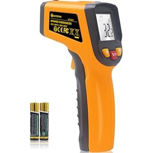 KETOTEK Infrarood Thermometer Digitale Laser Temperatuurmeter Gun IR Pyrometer -50℃~400 ℃ (-58~752℉) Contactloze Industriële Keuken Barbecue