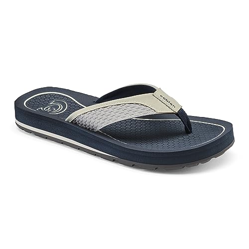 Cobian Men’s DRT Synthetic Leather Strap Flip-Flop Sandals