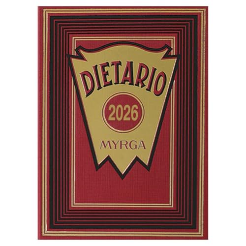 MYRGA - Dietario 4º 2026, 1 Día Por Página (ROJO)