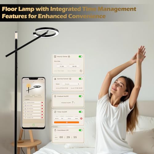 Smart-Floor-Lamp-with-RemoteLed-Floor-Lamp-with-APPStepless-Dimmable-Reading-Floor-Lamp-2700-6500KCircadian-RhythmTimerCountdownModern-Bright-Floor-Lamp-for-Living-Room-Bedroom-Office