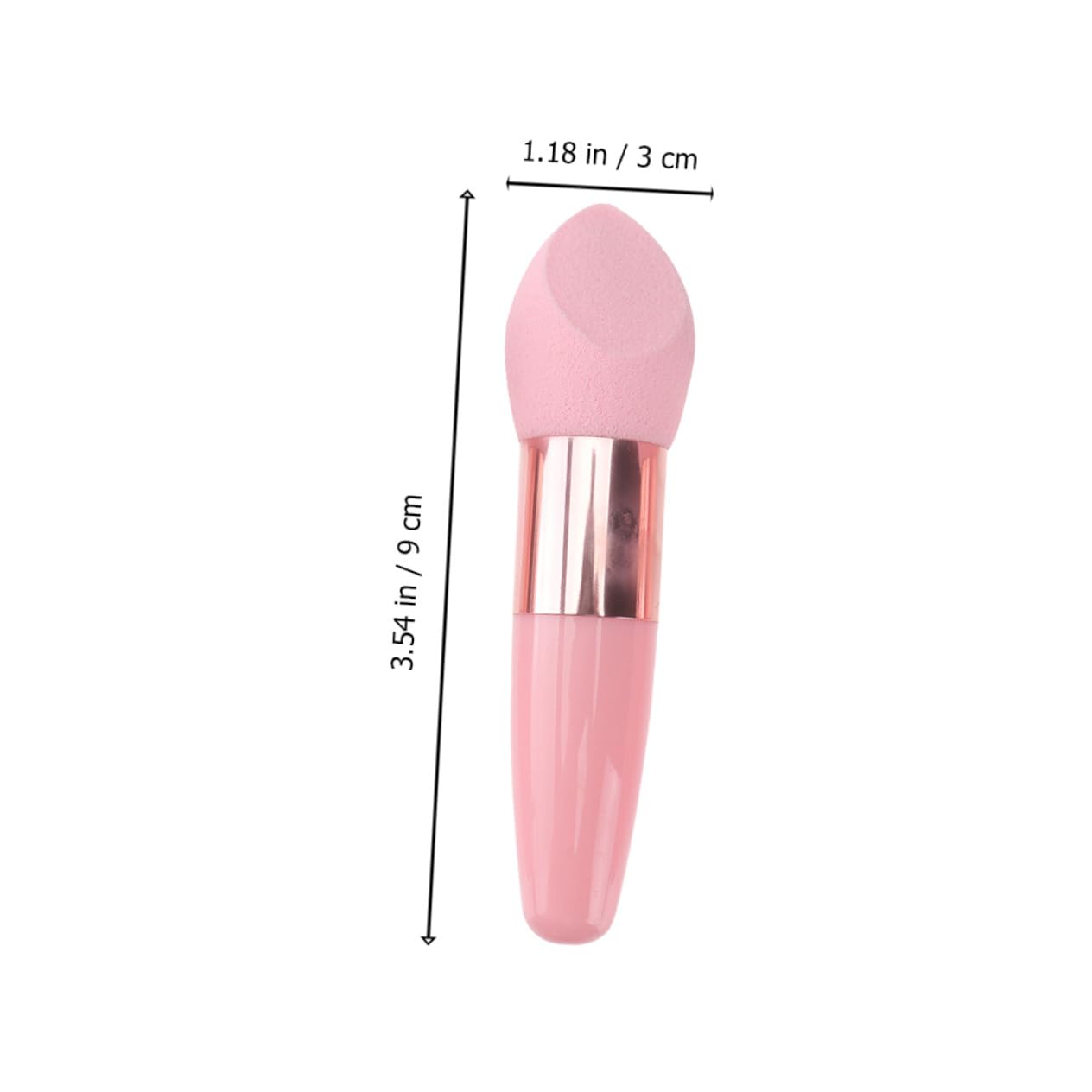 PLAFOPE 2 Set di Spugne per Cosmetici e Pennelli per Viso in Lattice Impugnatura Ergonomica per Applicazione Precisa di Fondotinta e Correttore