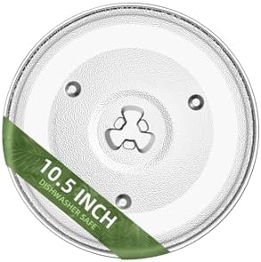 10.5" Microwave Turntable Compatible with Emerson 252100500497, 10 1/2 inch Replacement Microwave Glass Plate for Hamilton Beach, Oster MP-P23