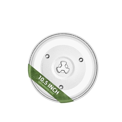 10.5" Microwave Turntable Compatible with Emerson 252100500497, 10 1/2 inch Replacement Microwave Glass Plate for Hamilton Beach, Oster MP-P23