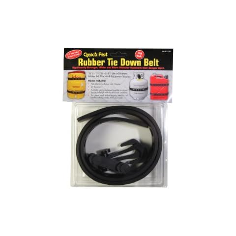 QUICK FIST - 11060 Quick Fist Rubber Tie Down Belt 38" long with 2 snap-in hooks for mounting equipment Cover