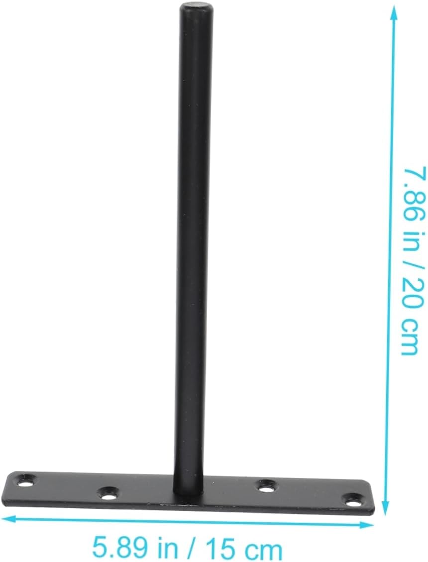 4sets Sturdy Home Shelf Support Rack Hidden Shelf Brackets for Floating Wall Mounted