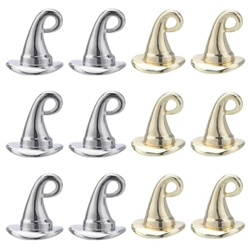 SUNNYCLUE 1 Box 40Pcs Wizard Hat Charm Hat Charms Witch Halloween Christmas Magic 3D for jewellery Making DIY Bracelets Necklace Earrings Hift Supplies