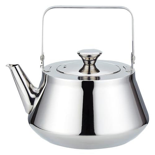 SANQIAHOME Tetera de acero inoxidable de 2 Litros con infusor Un estilo moderno y minimalista