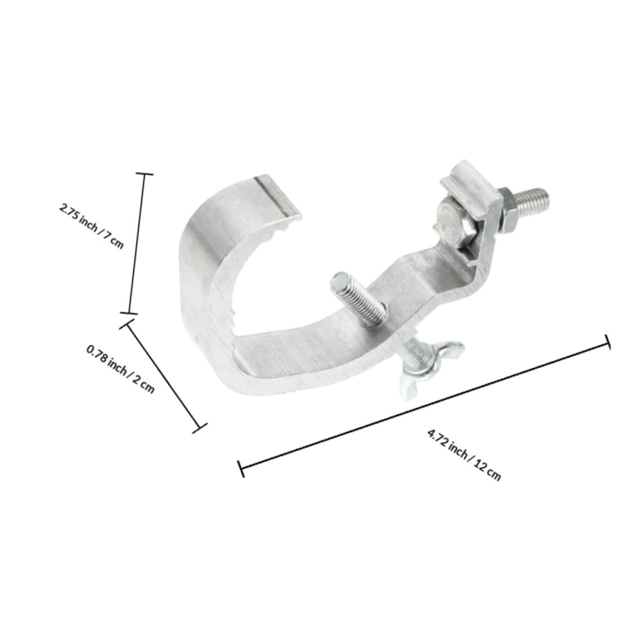 Crochet de Scène en Aluminium Argenté 8 Pièces pour Structure Métallique