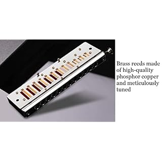 Swan, Harmonica chromatique 16 trous 64 sons Clé de Do W1644 - Les Beatles, Paul McCartney, John Lennon, RIngo Starr, George Harrison Swan, Harmonica chromatique 16 trous 64 sons Clé de Do W1644 – Image 3