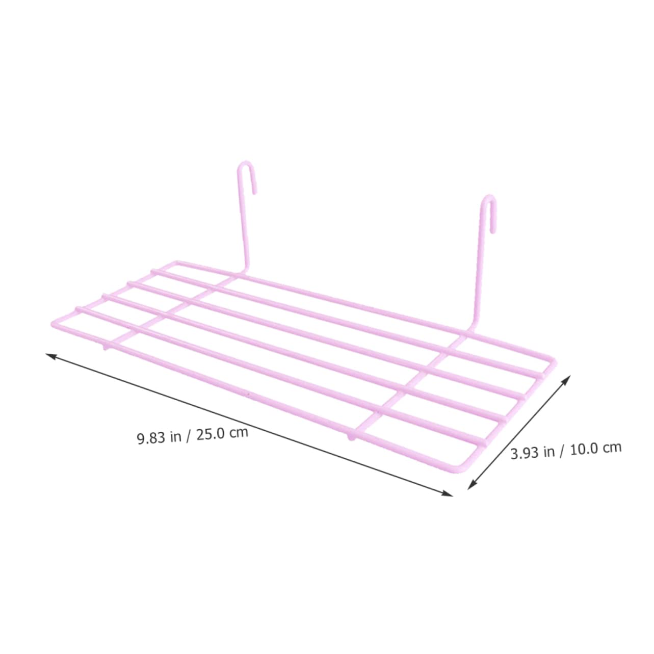 TOYANDONA Soporte de Hierro para Pájaros Plataforma Colgante para Jaulas Estante Espacioso y Resistente para Periquitos Instalación Rejillas o Paredes