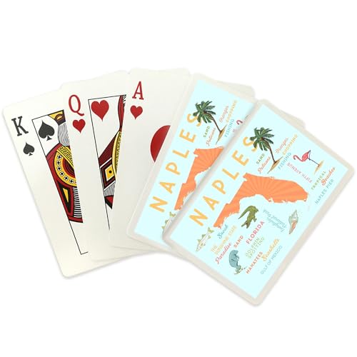 Baraja de 52 cartas para póker con diseño de Naples Florida miniatura 2