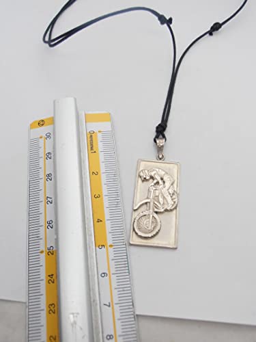 Moto de cross pendentif argent 925, l'idée cadeau idéale pour un pilote de motocross et enduro
