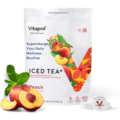 Vitapod Iced Tea+ Peach Refreshing Hydration mix - 30 Pods Cover