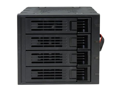 Image of Rosewill 3 x 5.25-Inch to 4 x 3.5-Inch Hot-swap SATAIII /SAS Hard Disk Drive Cage - Black (RSV-SATA-Cage-34)