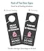 Breastfeeding Door Sign, 2 Pack (Printed on Both Sides), 9.3″x3.5″ PVC Plastic, Breastfeeding Sign for Work, Pumping Door Hanger, Pumping Sign for Work, Pumping in Progress Door Sign