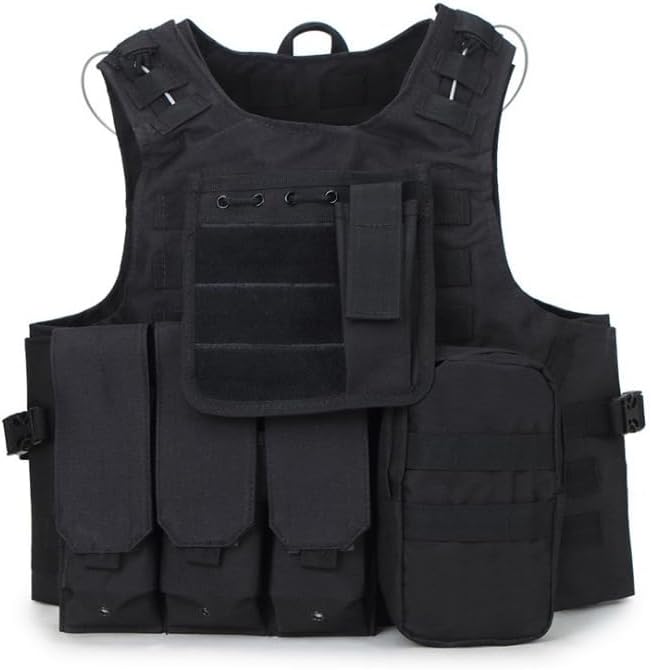 MOLLE RRV Assault Combat Vest with pouch/Traning Protective Security Vest for Tactical Hunting Airsoft Outdoor