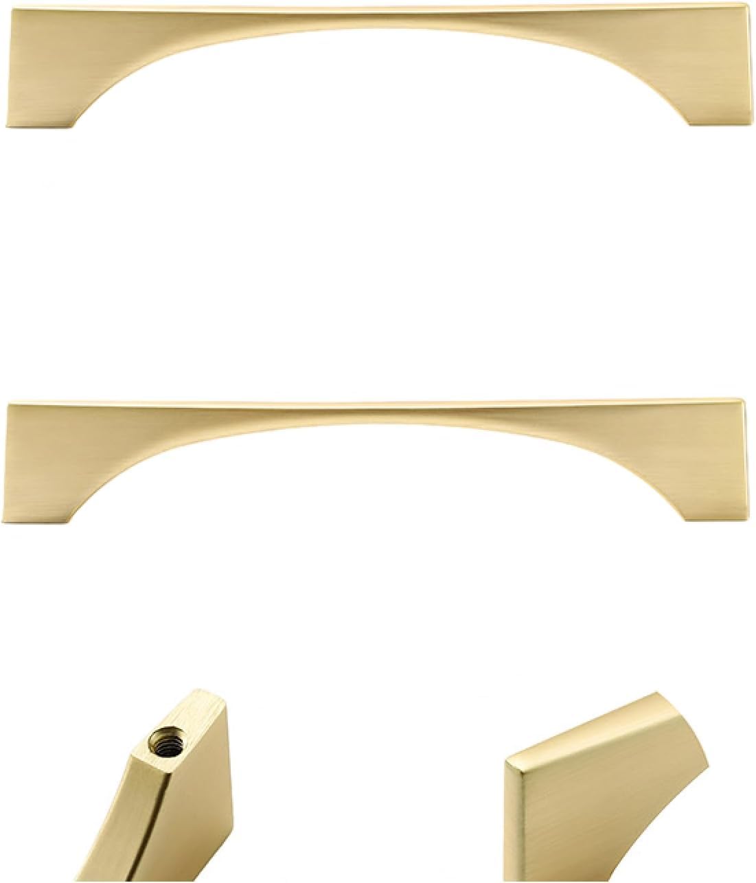 Htlcdz Gold 192 Hole Pitch Kids Drawer Pulls 2Pack Wardrobe Door Knob Black Yellow Bronze Cabinet Door Drawer Shoe Cabinet Gold Handle Door Knob Vintage Gold Diameter28mm(Gold 192 Hole Pitch)