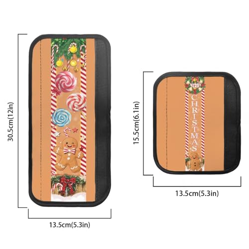 Image of Christmas Refrigerator Door Handle Covers Set of 6 Gingerbread Man Appliance Handle Covers Anti-Slip Fridge Gloves Heat Proof Microwave Decorative Christmas Decor for Kitchen