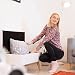 Relaxdays Banco Almacenamiento 40 L, Pino, Blanco, 40 x 80 x 39,5...