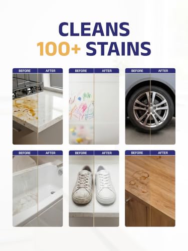 Image of Magic Eraser | Pack of 5 | Scratch Free, Chemical Free, Multisurface Cleaner | Remove 100+ Stains from Walls, Shoes, Furniture, Switch Board & Kitchen | Tough on Stains & Gentle on Surface