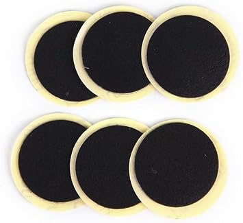 24 Pcs Black Bike Tire Patch Kit,Glueless Bike Repair Patch, Round Bicycle Tube Patches, Bike Inner Tube Repair Kit, Bike Patch Kit for Road and Mountain Bikes Tire Repair Kits