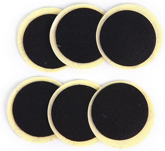 24 Pcs Black Bike Tire Patch Kit,Glueless Bike Repair Patch, Round Bicycle Tube Patches, Bike Inner Tube Repair Kit, Bike Patch Kit for Road and Mountain Bikes Tire Repair Kits