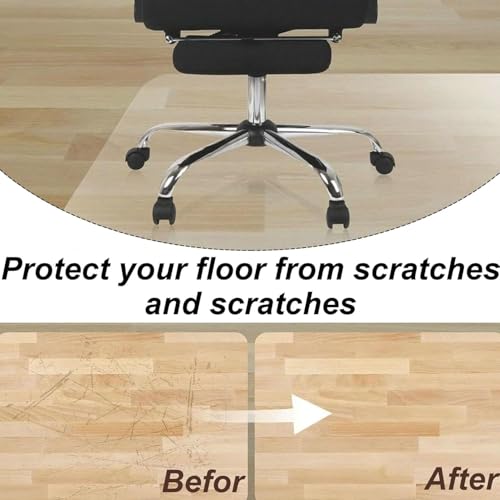 Tapis de chaise de bureau anti-traces pour protéger la moquette - 4