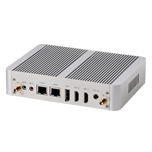 Image of KINGDEL Fanless Mini PC 4-Core 12th Gen N100(up to 3.4GHz) 8GB DDR4 RAM 1TB NVMe SSD Mini Desktop Computer with Triple Display DP HD Support 4K 2xLAN 8xUSB
