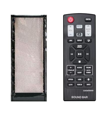 LUNAGARIYA® Protective Cover for LG Sound BAR Remote,PU Leather Cover
