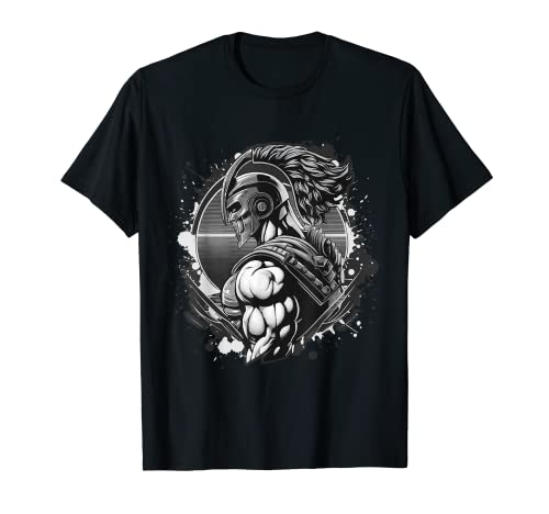 Spartan Warrior Mythologie | Entraînement grec Gladiateur Gym T-Shirt