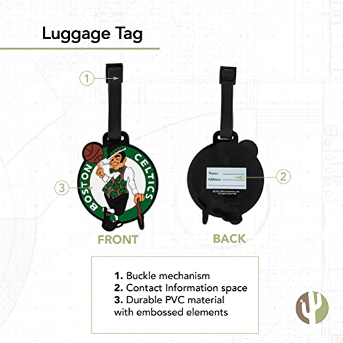 Desert Cactus Boston Celtics Luggage Tag Team NBA National Basketball Association Bag (PVC Luggage Tag)2