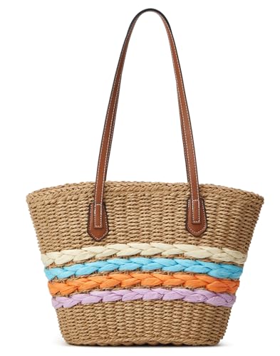 Bolsa Tote de paja para mujer verano 2026 miniatura 1