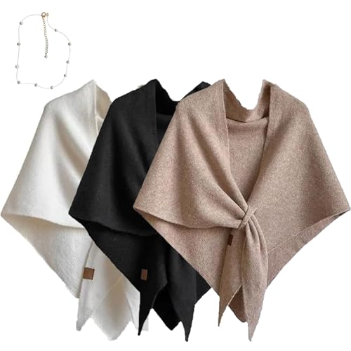 Women's Solid Color Scarf | Casual Soft Comfortable Shawl for Daily Wear, 2025 New Pashmina Wool Shawl Wraps for Women