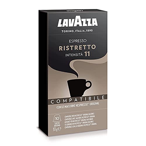 Image of Lavazza Nespresso Compatible Capsules (Ristretto Intensity 11, 10 pods (Pack of 1))