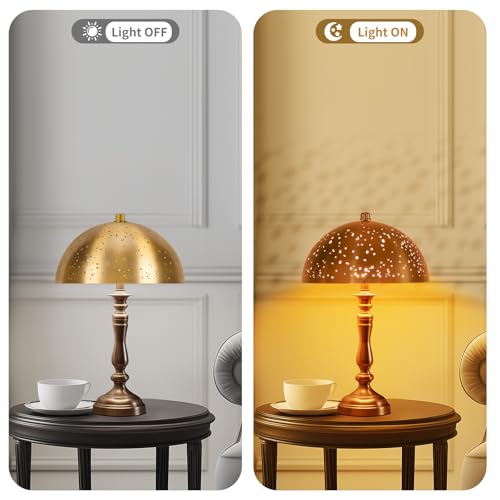 Clip On Lamp Shade,Metal Dome Shaped Light Bulb Cover,8" Diameter 4" Height - image 5