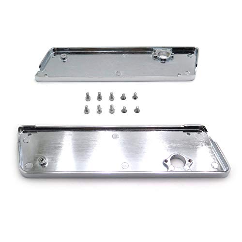 Cubierta de cierre rígida para alforja CNC de aluminio cromado compatible con Harley-Davidson Touring FLHT 1993-2013 miniatura 3