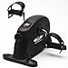 FK Sports Pedal Exerciser, Mini Exercise Bike with Digital Display, Pedal Sit Down Under Desk Bike for Leg Arm Foot, Small Cycle Equipment for Home (Black)