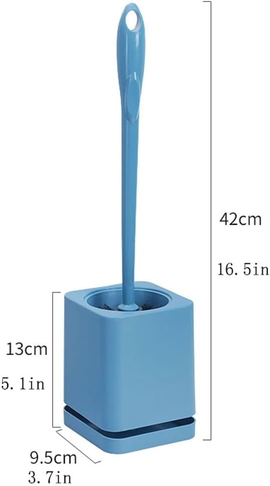 Toilet Brush Holder Long Handle Wall-Mounted Toilet Multifunctional Toilet Brush Simple Design Toilet Brush Household Bathroom Cleaning Toilet Brush Set Toilet Brush Holders(D)