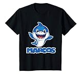 Niños Marcos Tiburón Nombre de pila Chicos Camiseta