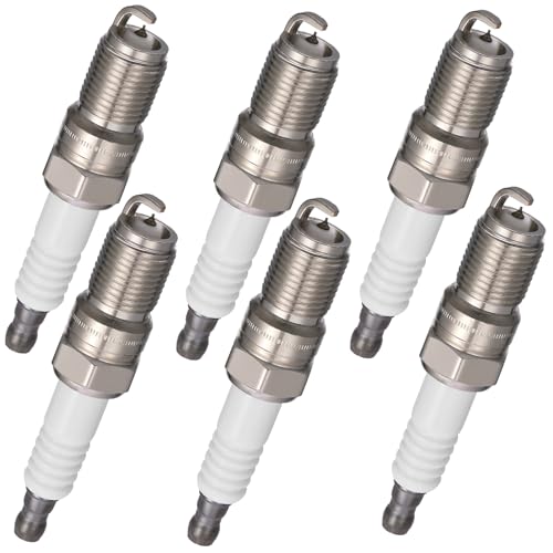 Image of BDFHYK 4511 Iridium Spark Plugs Compatible with Buick Century Lucerne Regal for Cadillac Cimarron for Chevy Beretta Impala Cavalier Malibu,G6 Grand Prix 2.0L 3.5L L4 V6 Replacement for TR4GP Set of 6