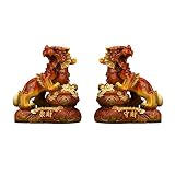 zunruishop Statuette de Bouddha Feng Shui Pixiu Argent Fortune Business Intérieur Pixiu Décoration Maison Ameublement Richesse et Attirez Bonne Chance Meilleur Crémaillère Congratulatory décoration