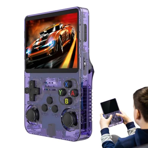 Nuytghr Retro Jeux Consoles | Console de Jeu de Poche | 20 000 Jeux Intégrés | Jeu Portable Écran IPS | Violet