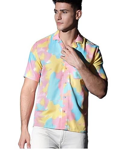 Image of DHRUVI TRENDZ Shirt for Men | Mens Casual Shirt | Men Stylish Shirt | Men Printed Shirt | Men's Regular Fit | Men Formal Shirt | Men's Solid Slim Fit