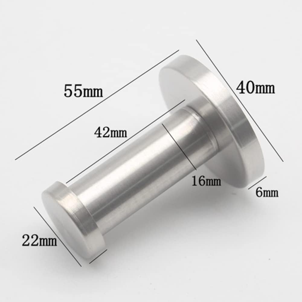 Tebery 12 Piezas Ganchos de Pared Ropa Colgadores de Puerta Percha de Baño Ganchos de Acero Inoxidable para Toalla Abrigo Albornoz con Tornillos Anclas