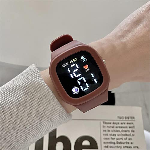 SZAMBIT Durável Requintado Estudante Menina Menino Relógio Digital Mostrador Quadrado Relógio Eletrô